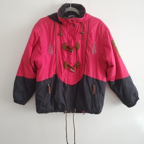 Vintage Obermeyer Embroidered Snow Ski Girl Jacket
